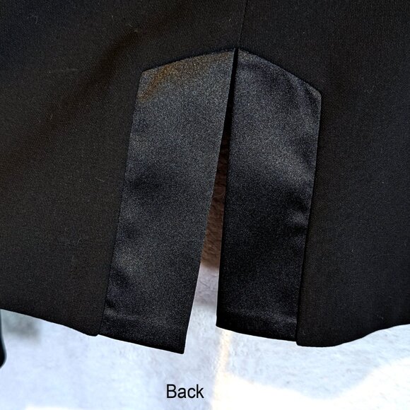 IDENTIFY Black and Satin Fancy Jacket Tuxedo style Size 4 - Picture 6 of 6